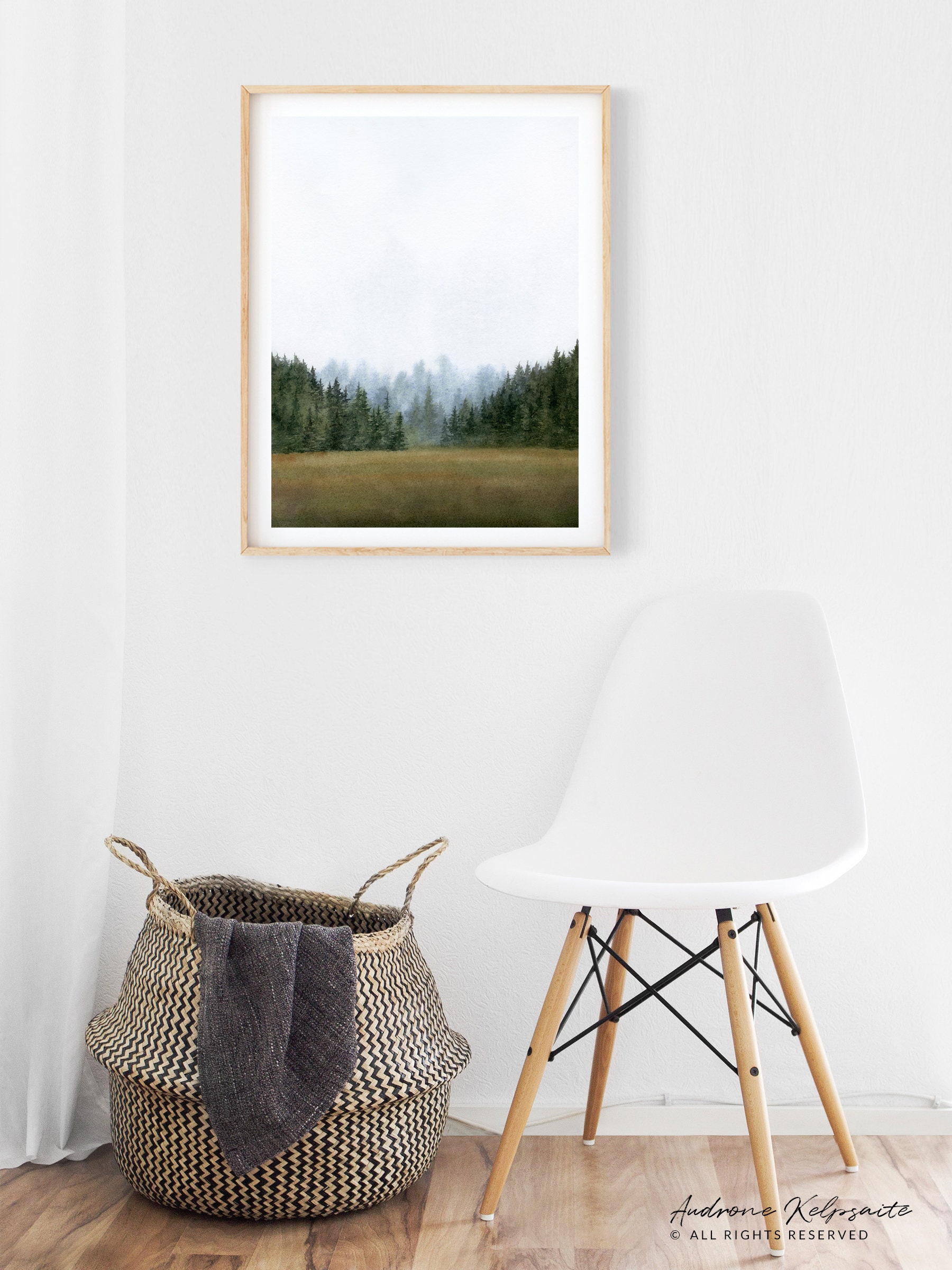 3 Piece Nordic Forest Landscape Wall Art