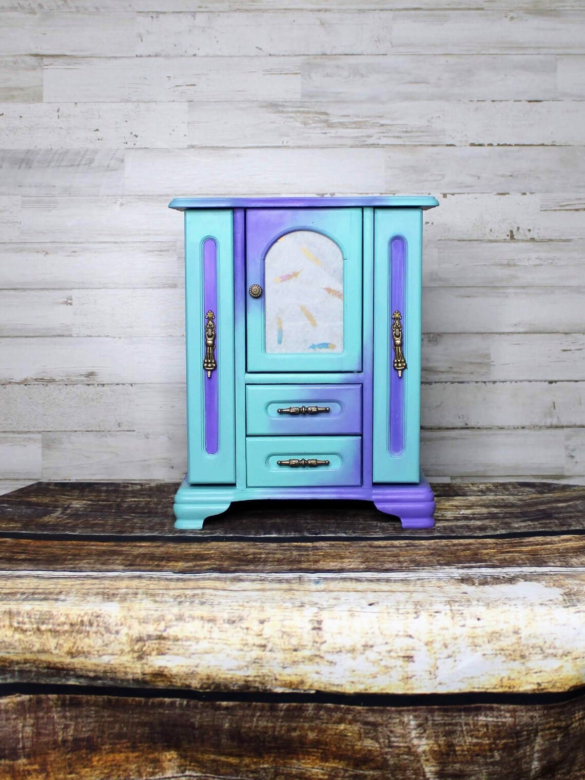 BOHO Jewelry Box Feathers and Dreamcatchers Designed Jewelry Etsy