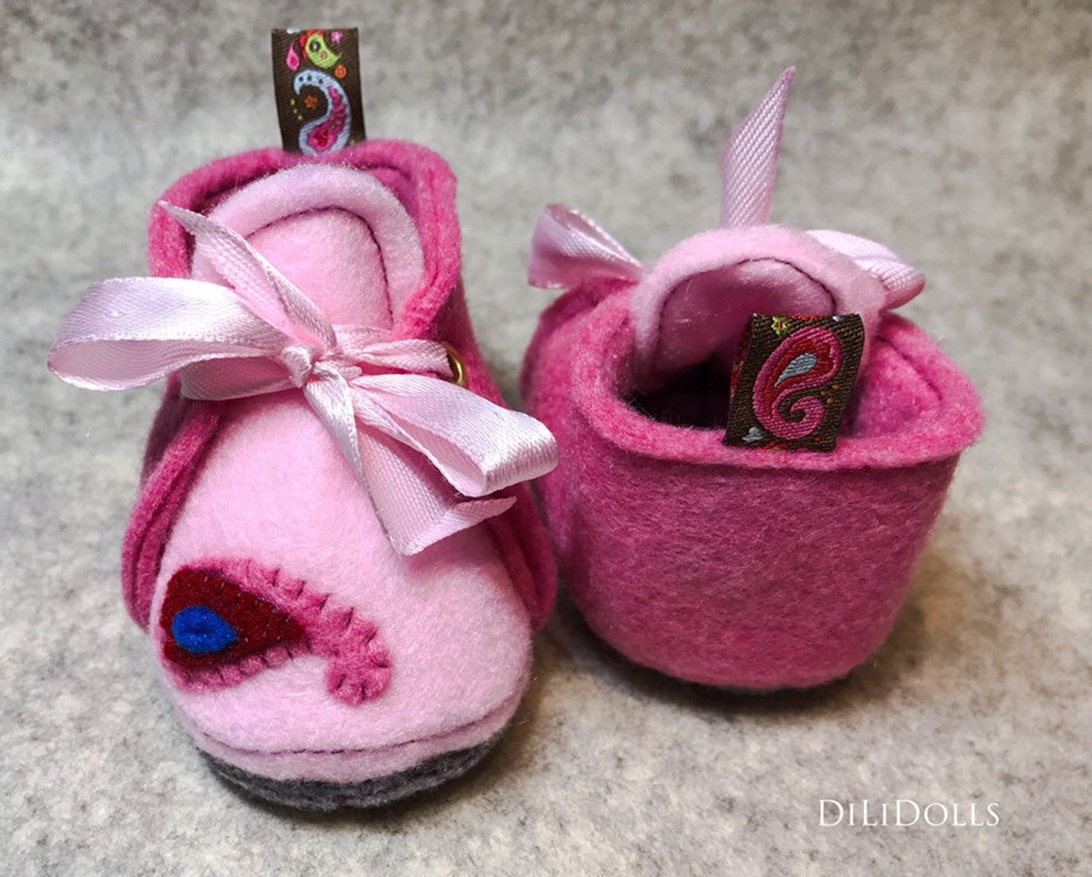 Felt Shoes for Waldorf Inspired Doll Fit 16/40cm Doll With Etsy