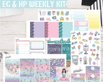 April Monthly Kit planner stickers made for ECLP or MAMBI Happy Planner Lavender Fields