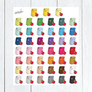 45 Lunch Bag Planner Stickers