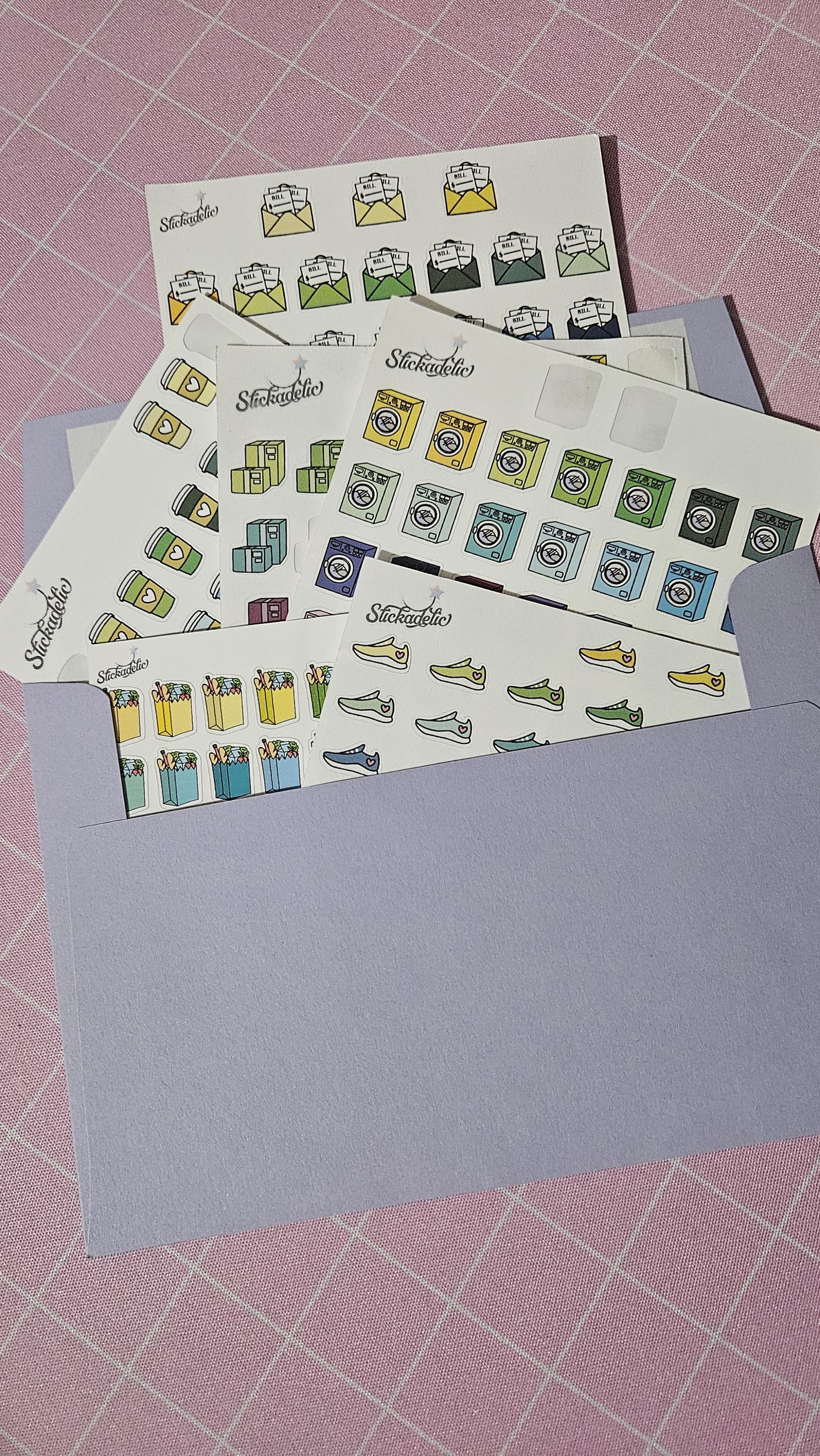 Daily Plus Sticker Monochromatic Daily Stickers | Same Color Daily Stickers | Planner ...