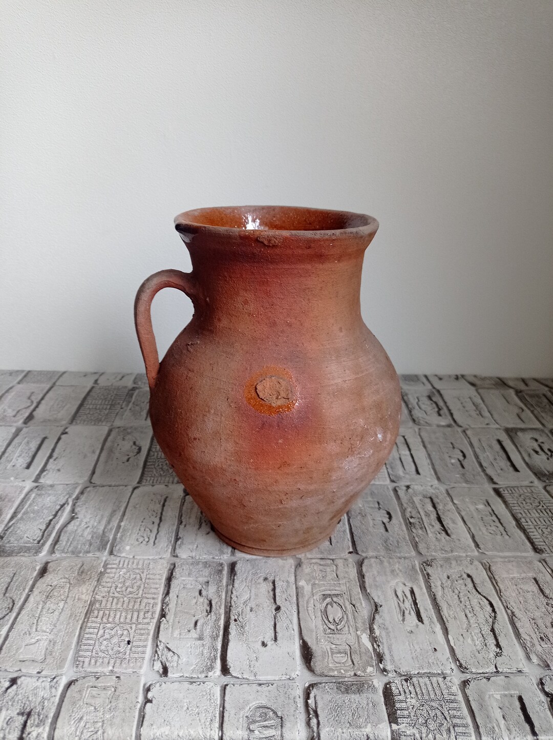 Antique Clay Vase Primitive Clay Pot Vintage Clay Vase Etsy
