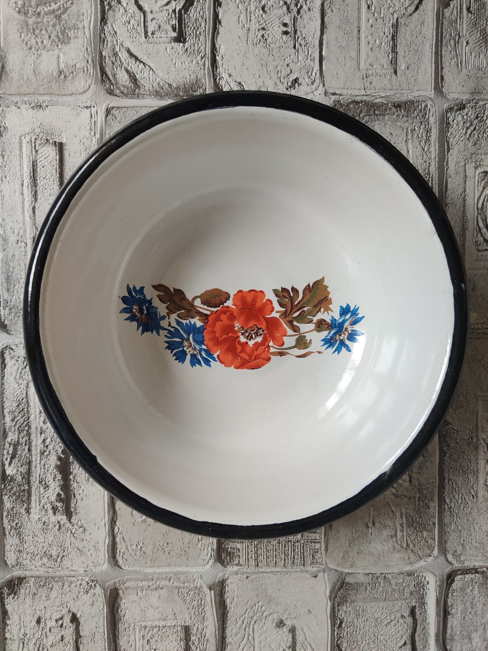 Vintage Enamel Bowls Small Enamel Bowls Set of 3 Soviet Etsy