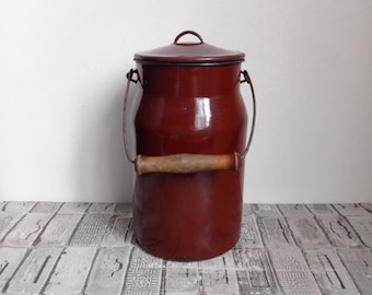 フランス アンティーク エナメル キャニスター 6点セット ホーロー