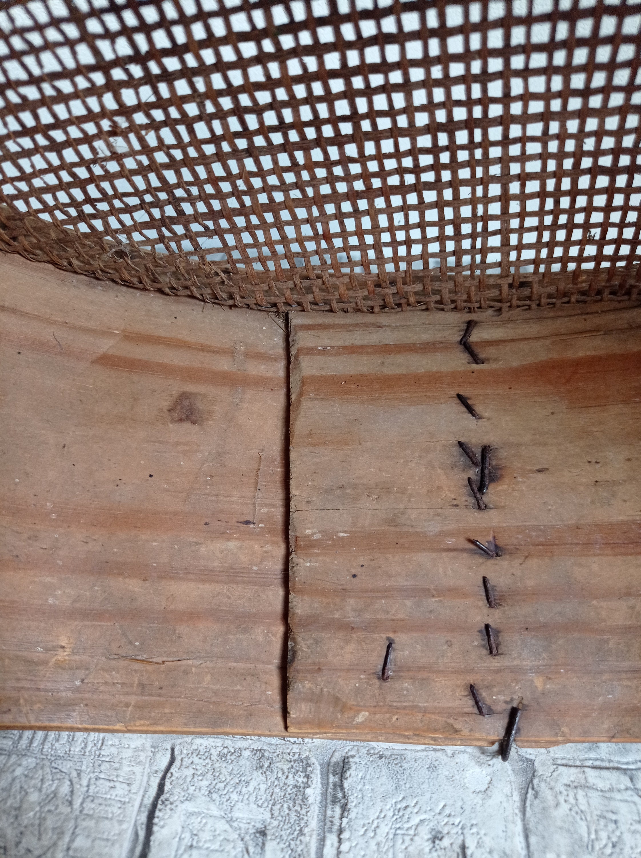 Vintage Large Sieve Old Wooden Sieve Primitive Grain Sieve Etsy