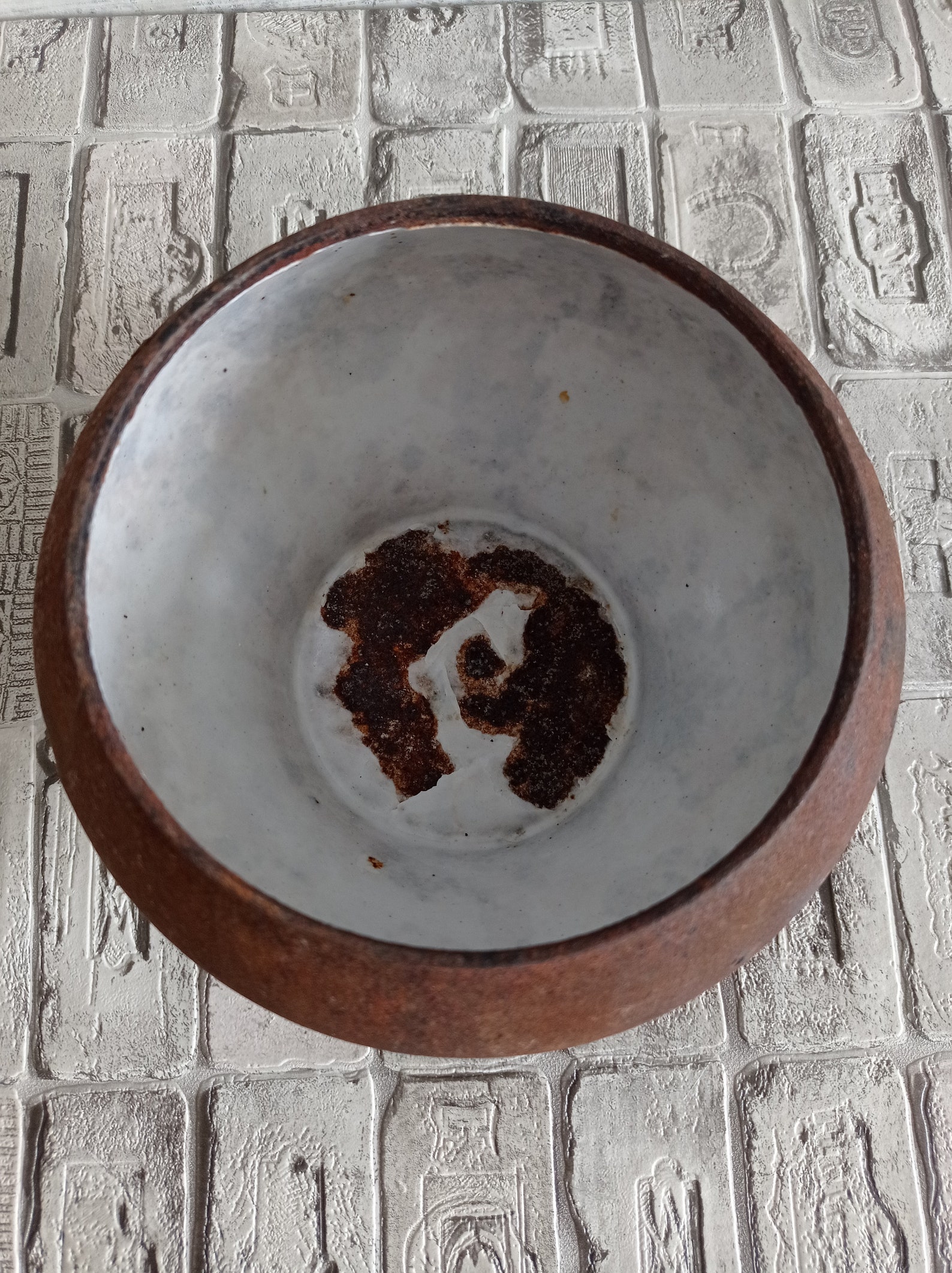 Vintage black cast iron pot Rusty cast iron pot Old metal Etsy