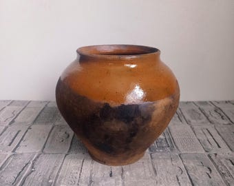 Vintage Red Clay Pot: Rustic Kitchen Vase, 1960s-70s - Etsy