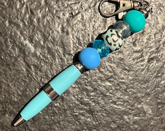 Beaded Keychain Pen, Badge Reel Accessory