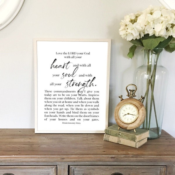 Deuteronomy 6 - Etsy