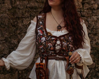 READY to SHIP Medieval-Inspired Cotton Blouse | Renaissance Peasant Top