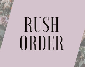 Rush order upgrade, Fast order for wedding dress, bridal capes and corsets