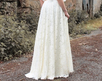 Handmade Lace Wedding Skirt - Perfect for Celtic Handfasting and Viking Wedding Ceremonies