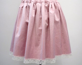 Dreamy Baby Pink Mini Skirt, Perfect for Fairycore Aesthetics and Festival Outfits