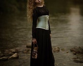 Gothic wedding skirt - Bohemian romantic dark princess black chiffon long skirt - Medieval skirt - Gothic wedding dress - Boho dark