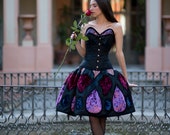 Haute couture, Gothic fantasy dress, Fairy princess wedding dress, Fairytale, Gothic wedding dress, Short wedding dress, Alternative wedding