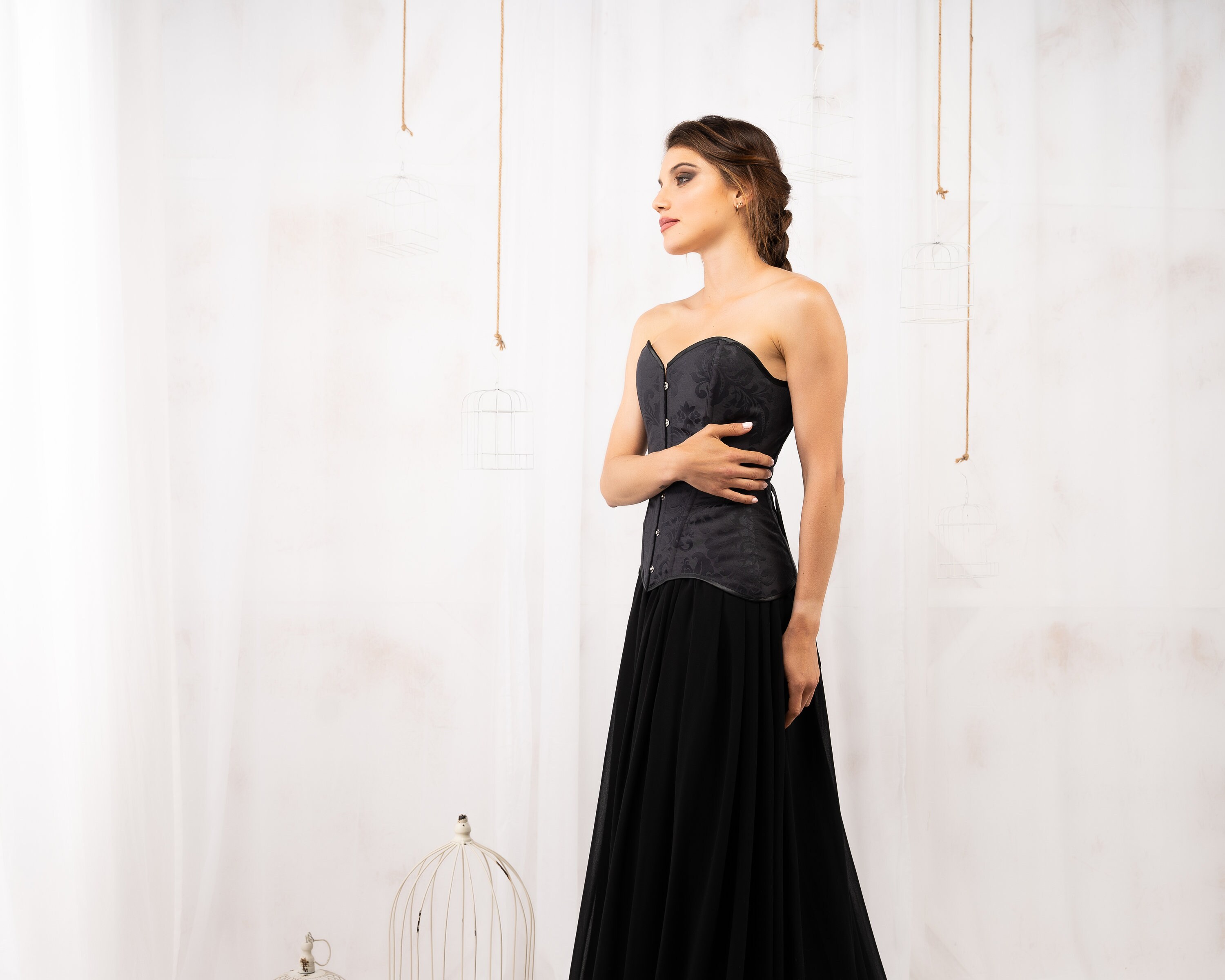 Wedding Dress With Corset for Halloween 