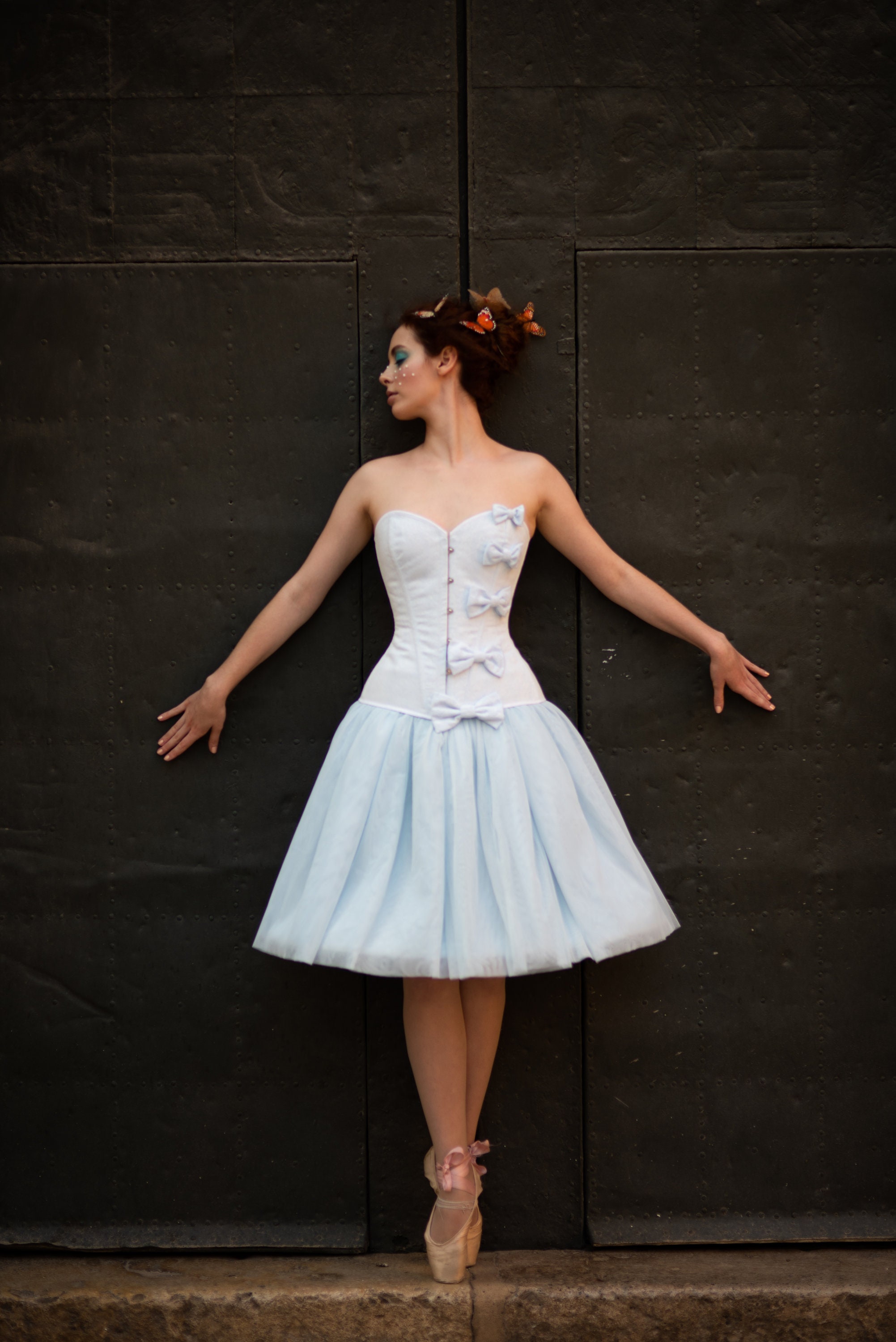 ballet corset dress Ballerina Corset Mini Dress (Cream)  Valeria'S Boutique
