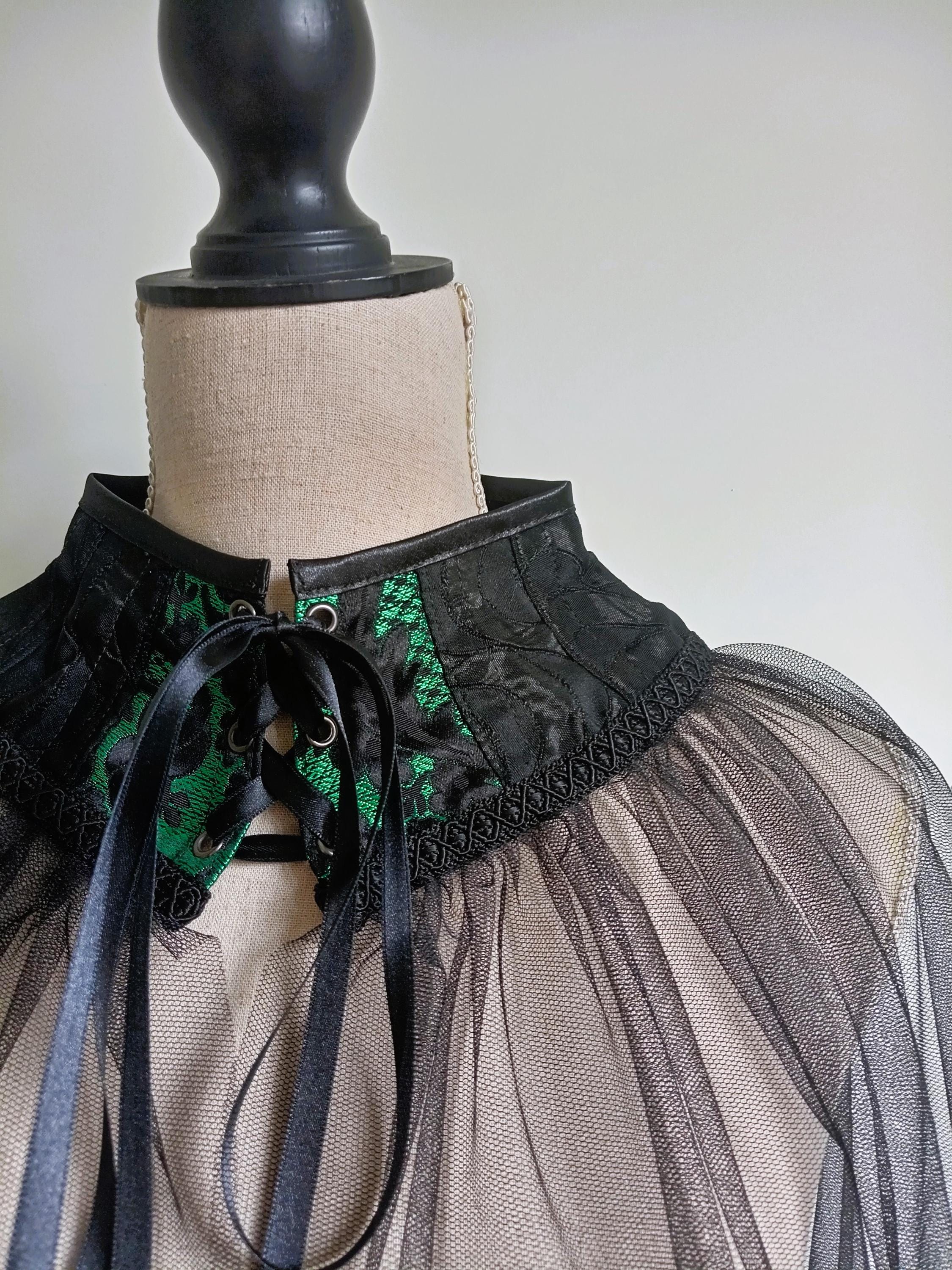 Cuello De Tul Con Volantes – Accesorio Desmontable Estilo Renacentista Para Mardi Gras, Halloween, Cosplay Y Carnaval