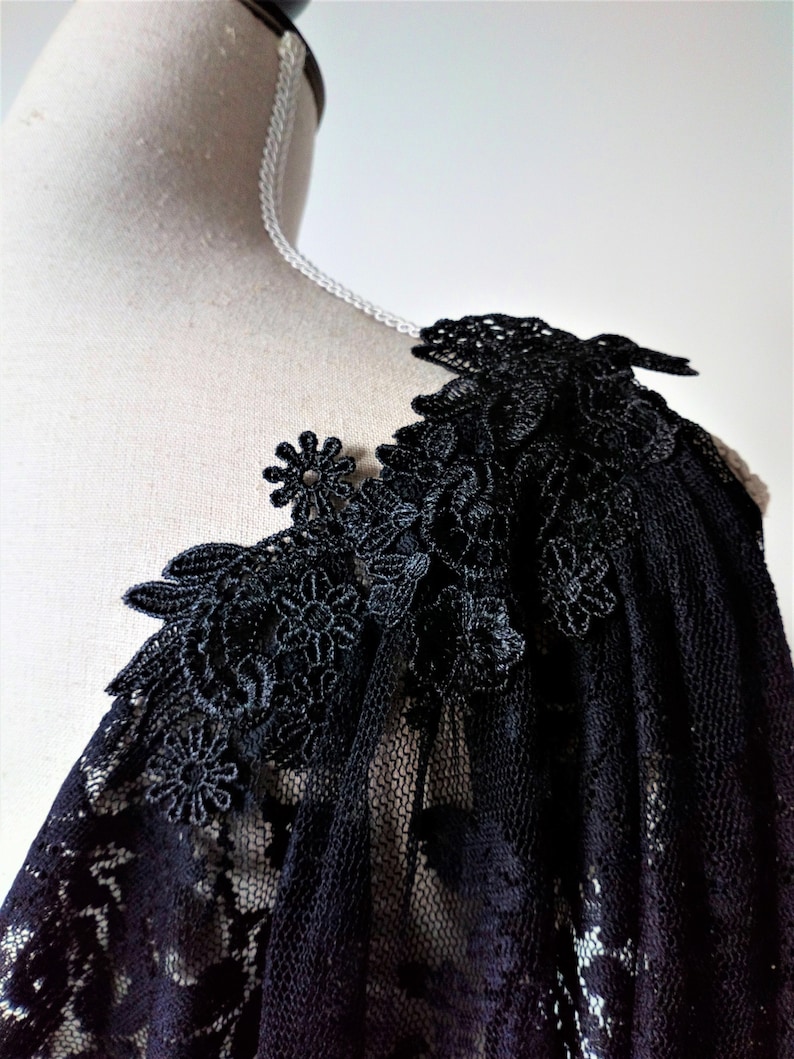 Black Lace Cape Gothic Black Cape Lace Wedding Cape Black - Etsy