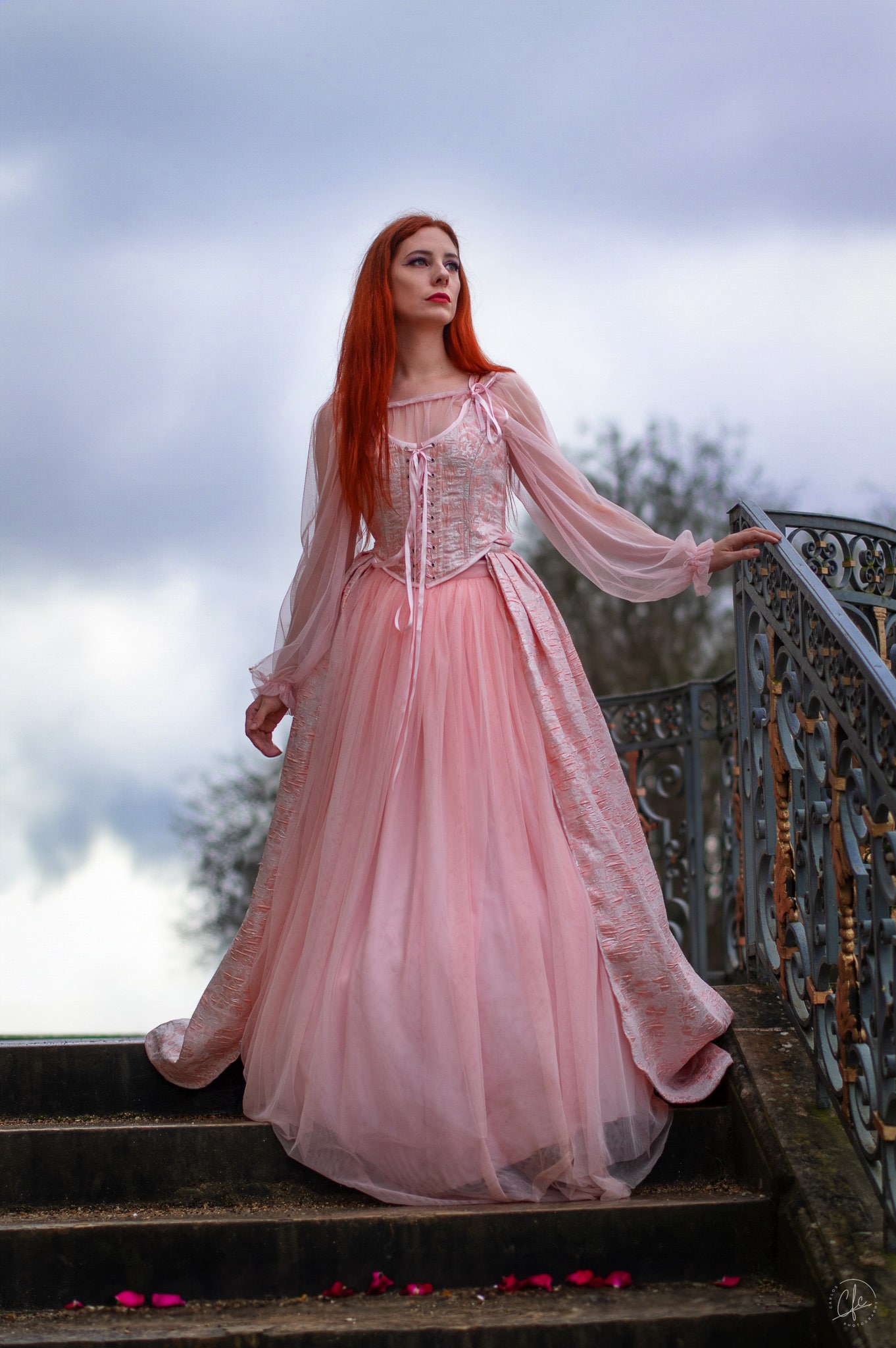 Sample Light Pink Fantasy Ball Gown, Princesscore Dress, Fairytale Costume, Elegant Prom Dress