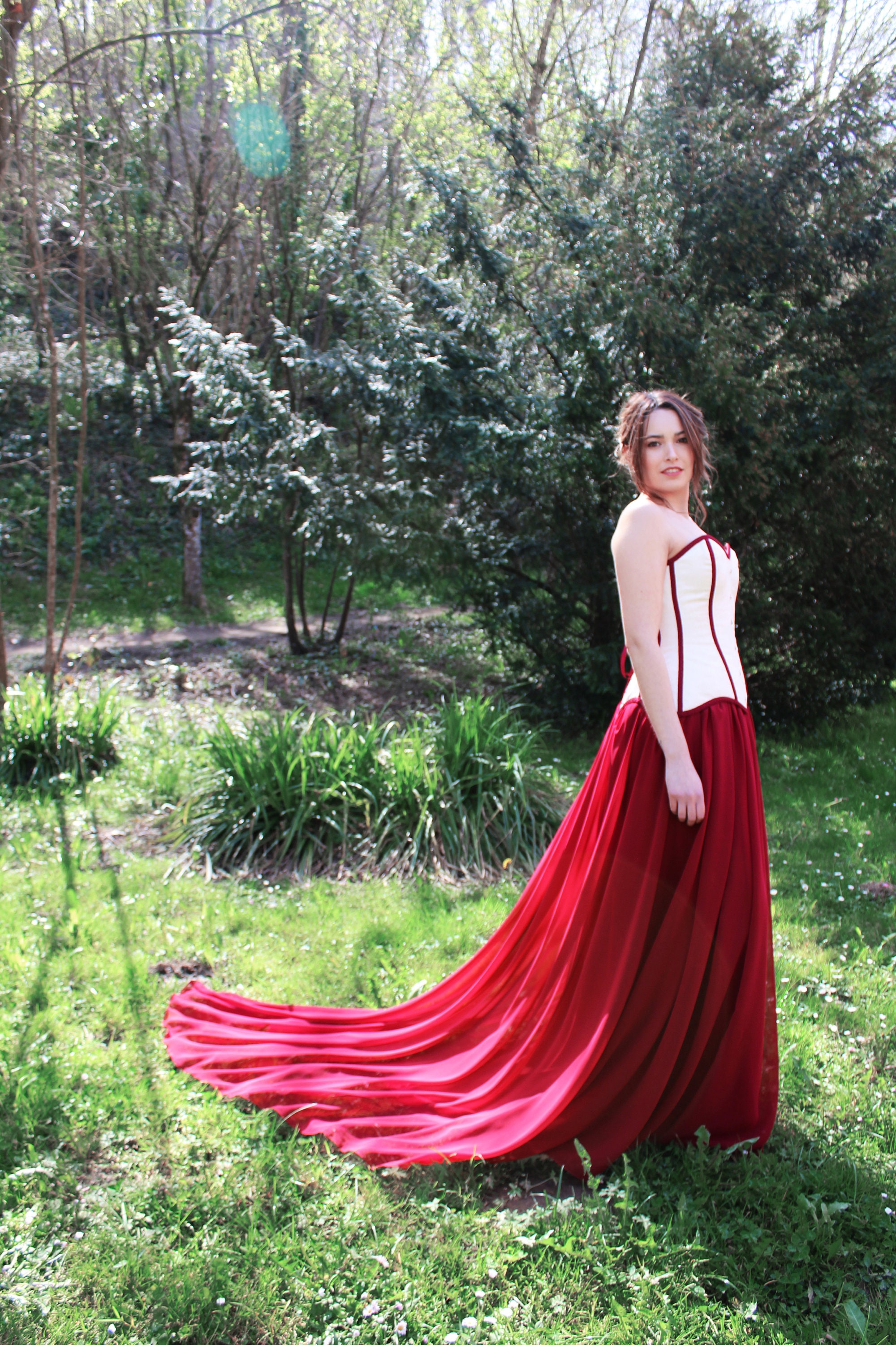 red celtic wedding dress Red Gothic