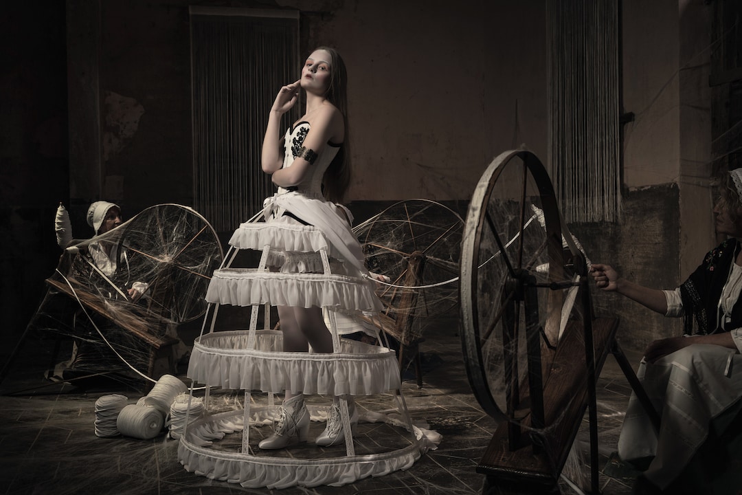 Cage Skirt High Low Hoop Skirt Long Cage Skirt, Hoop Skirt