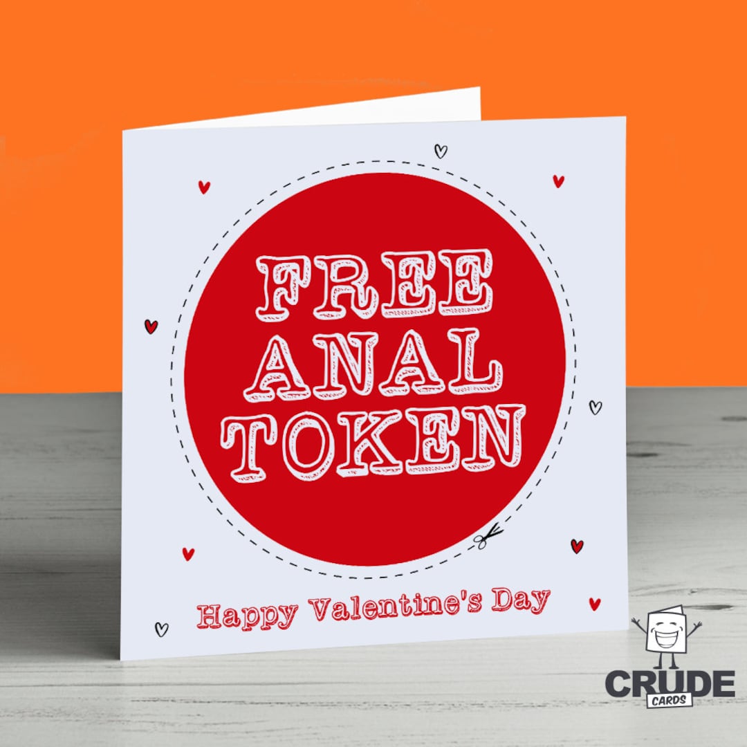 Rude Valentines Day Card Anal Sex Token Crude Naughty photo