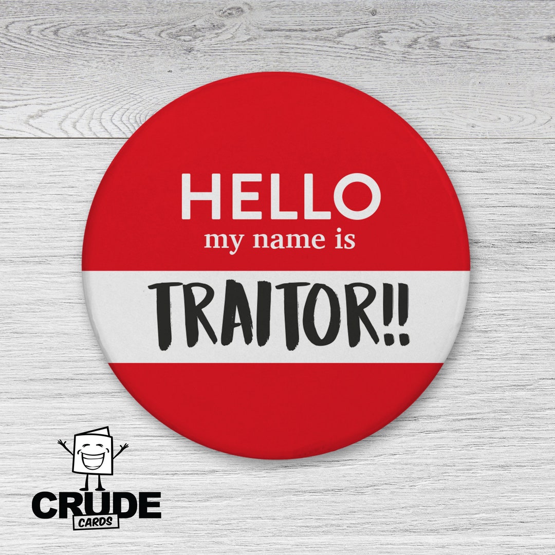 Hello My Name Is Traitor Funny Leaving Gift New Job Sorry -  Portugal