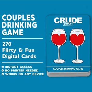 Leuk drinkspel voor stellen: digitaal flirterig kaartspel met 270 speelse uitdagingen | Perfect voor een avondje uit, een drankje vooraf en Valentijnsdag