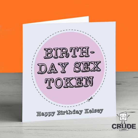 Rude Birthday Sex Card Love Token Crude Naughty Dirty Husband