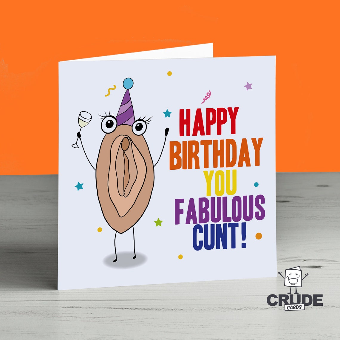 Happy Birthday You Fabulous Cunt Card Crude Naughty Funny Etsy