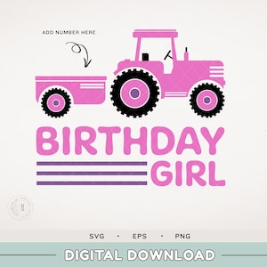Tractor SVG -Farm Tractor theme birthday party shirt - Plow and Play Birthday - Farming Party - Wagon - John Deere Green - Birthday Boy