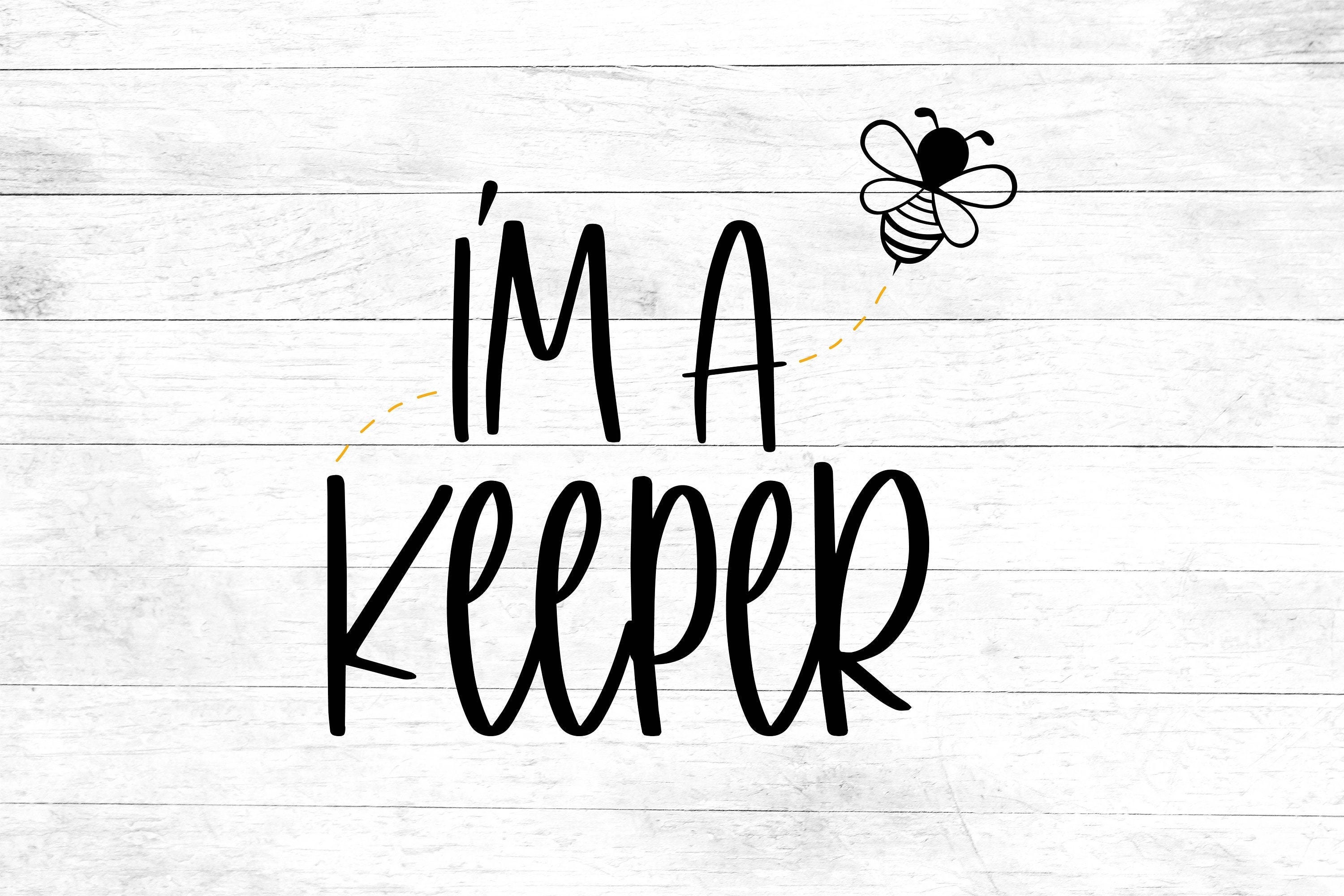 I'm a keeper SVG Baby bee bee keeper SVG baby onsie Etsy
