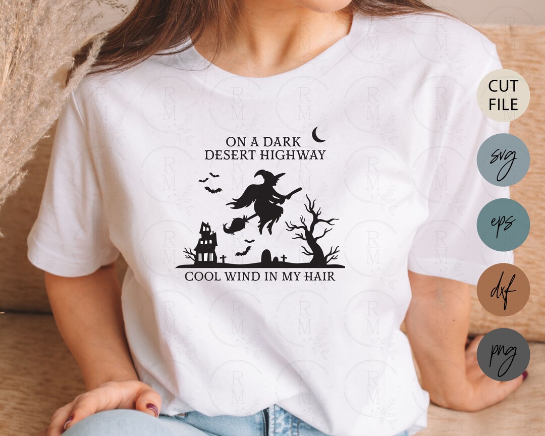 Halloween SVG DESERT HIGHWAY Boho Halloween Witch Svg Halloween Svg on