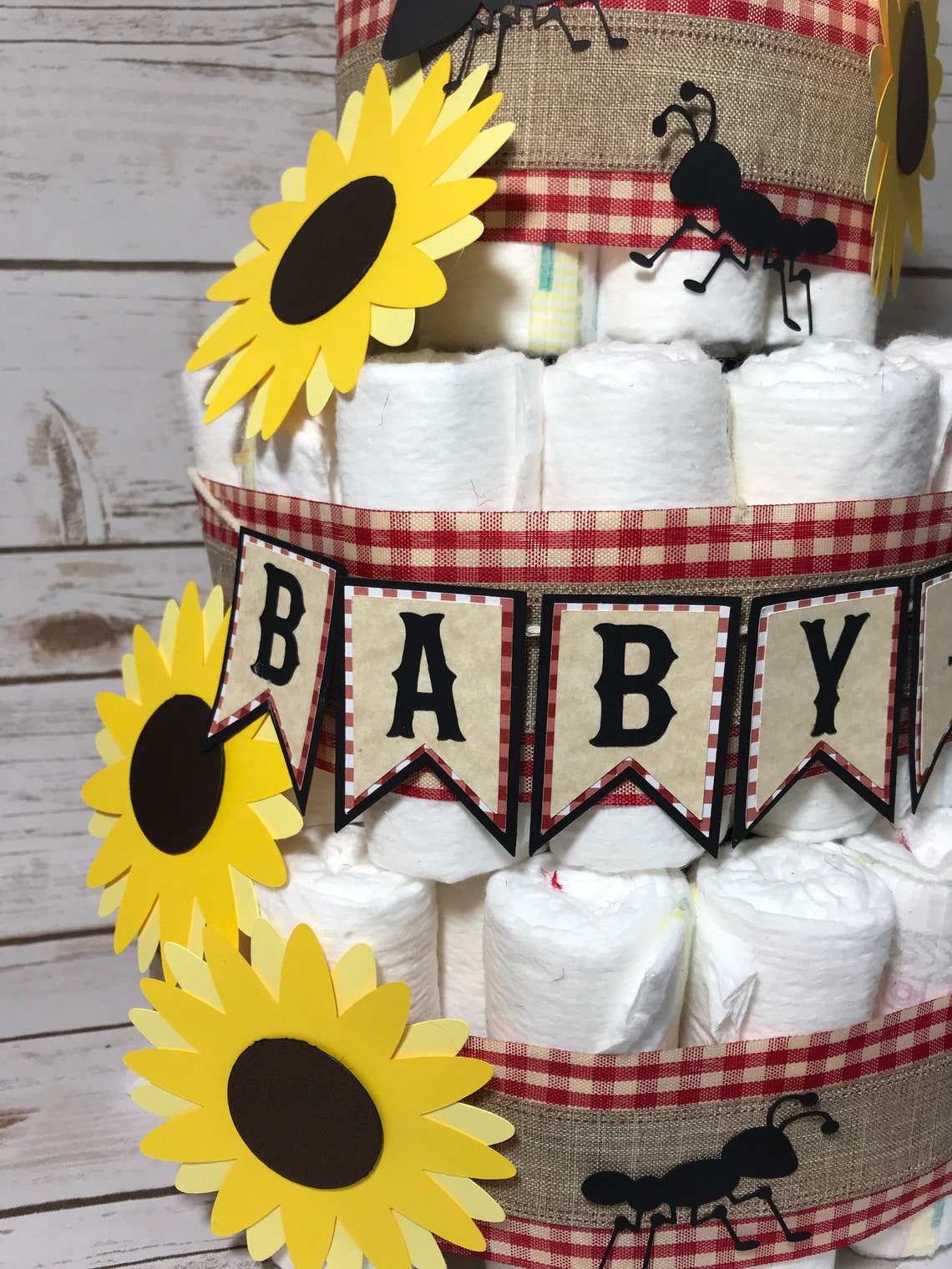 Baby Q Diaper cake decor SVG diaper cake BabyQ bun in the Etsy