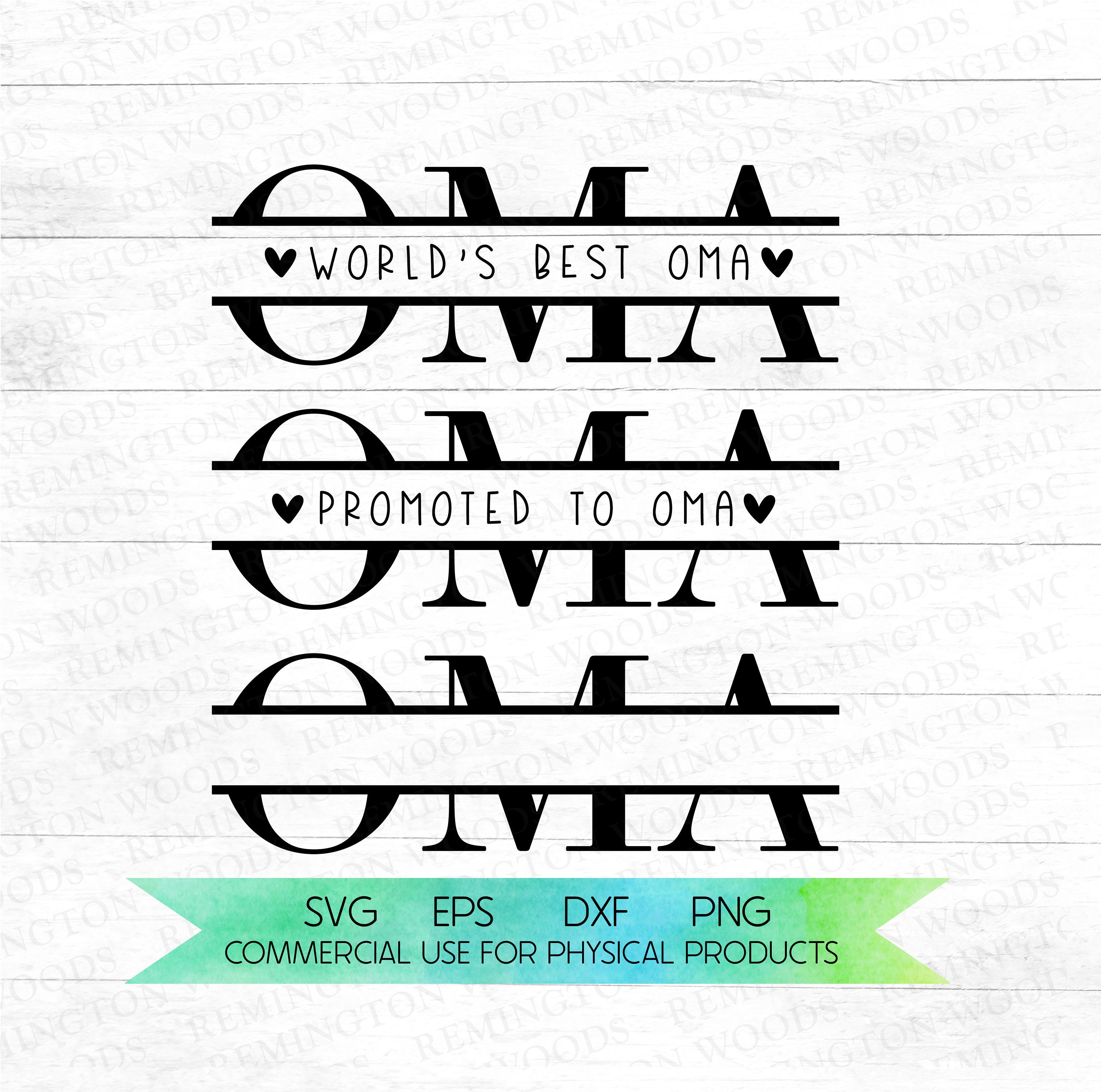 Download Oma Split Monogram Worlds Best Oma Promoted To Oma Etsy