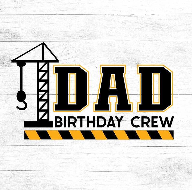 Download Birthday crew Mom and Dad Crew Members Construction | Etsy