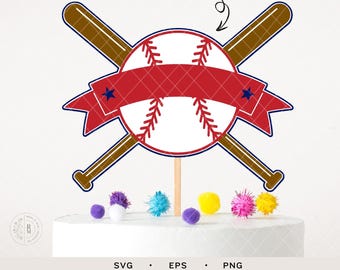 baseball birthday SVG - baseball cake topper - baseball - sports - SVG - digital download - softball - kids birthday - baseball birthday