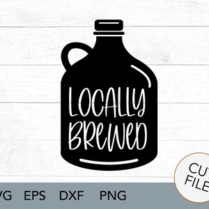 Bier SVG - Lokal gebrühtes Baby SVG - Brauen etwas Besonderes - Schwangerschaft Ankündigung - Neues Baby - onsie - digitaler Download