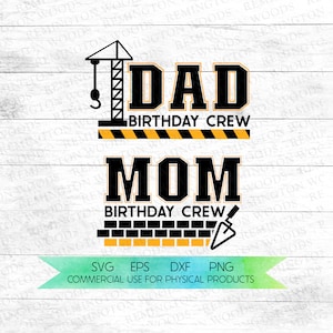Download Mom And Dad Birthday Crew Svg And Pdf Etsy