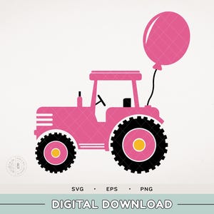 Traktor SVG - Traktortema födelsedag - John Deere SVG - Plog och lek - Jordbruksfest - Traktor - Vagn - Traktorvagn SVG