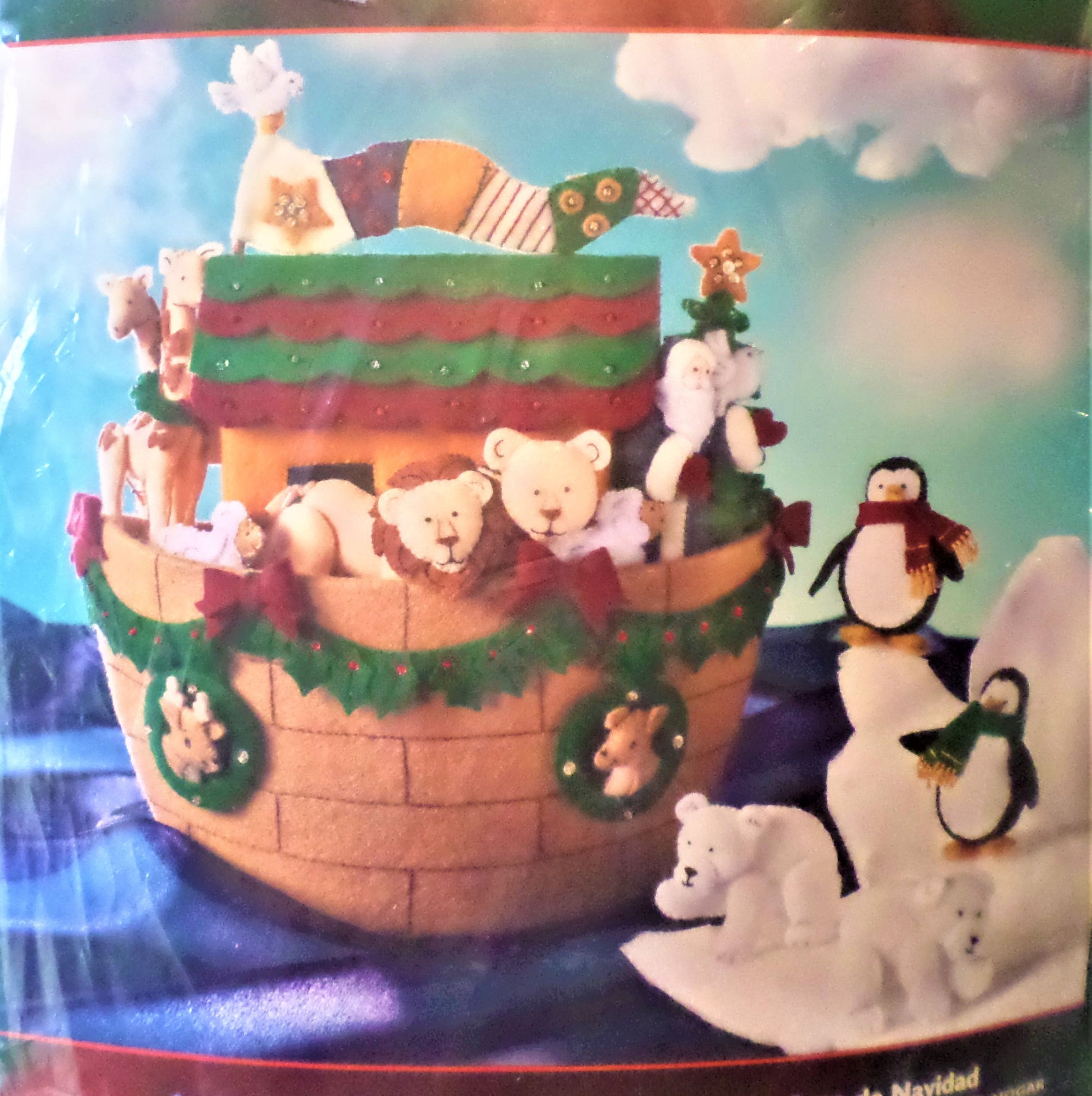 Bucilla CHRISTMAS ARK Felt Home Decor Kit 85333 14x11x6 when complete New/Unopened Bucilla CHRISTMAS ARK Felt Home Decor Kit 85333 14x11x6 when complete New/Unopened