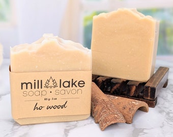 ho wood all-natural soap bar, natural skincare soap, soap gift for him, all-natural soap gift set, skincare set, soap gift wedding favours