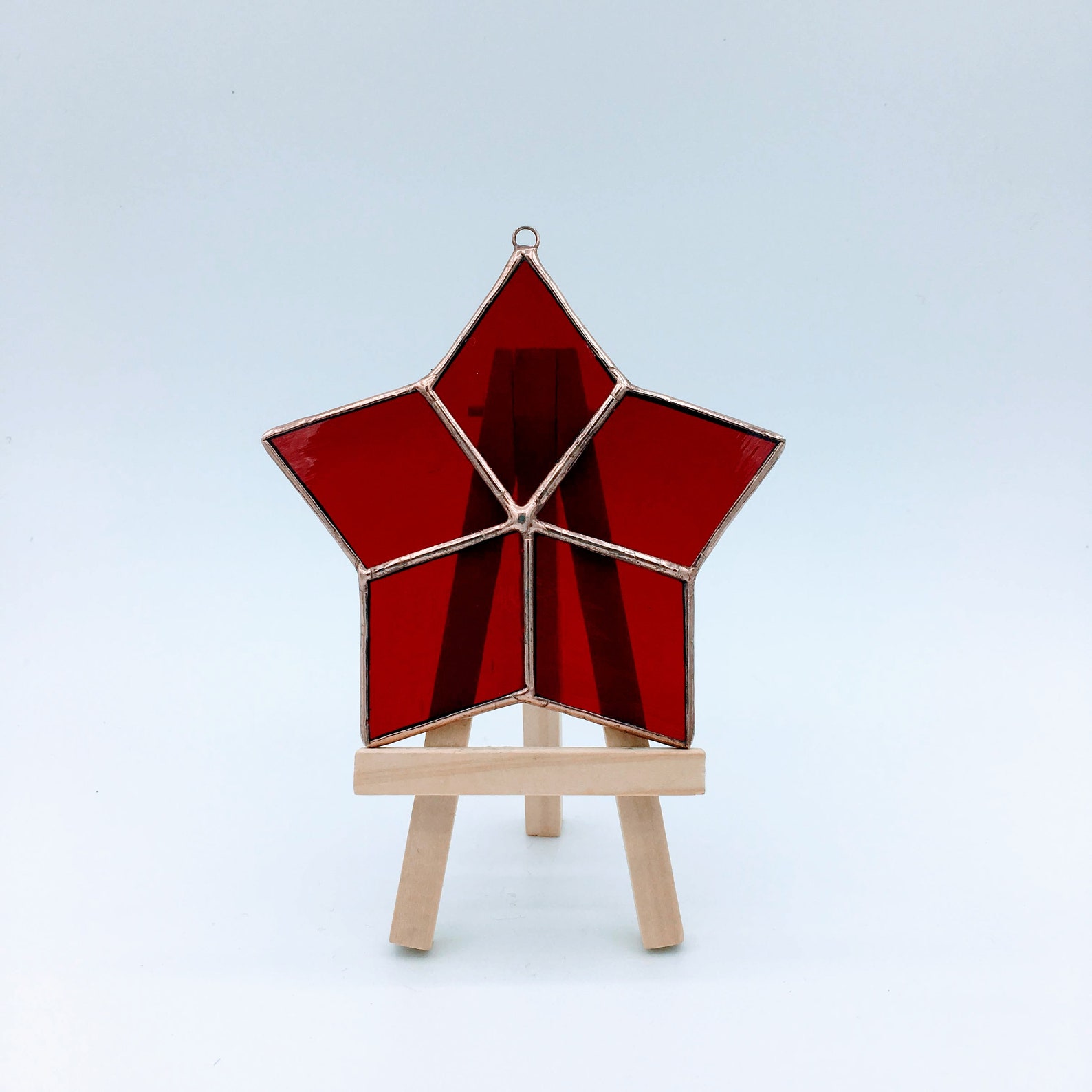 Star Ornament Unique Stained Glass Tree Ornament Christmas Etsy