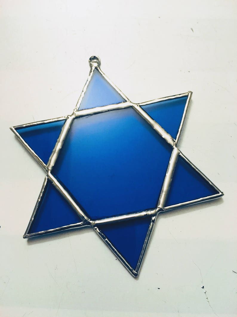 stained glass star of david, star of david christmas ornament, hannukah ornaments, star of david gift, jewish gifts, hannukah gifts image 5