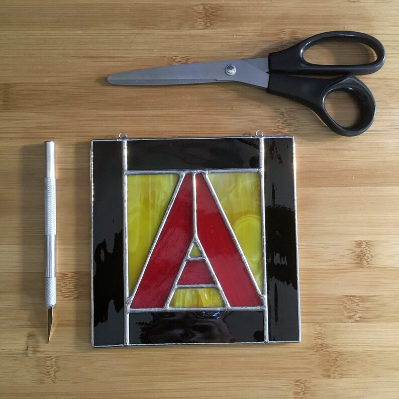 Stained Glass Letters Wall Art Initial Letters Sign Alphabet - Etsy