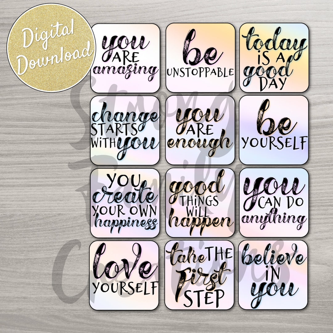 Positive Affirmation Cards Printable, Positive Affirmations Printables ...