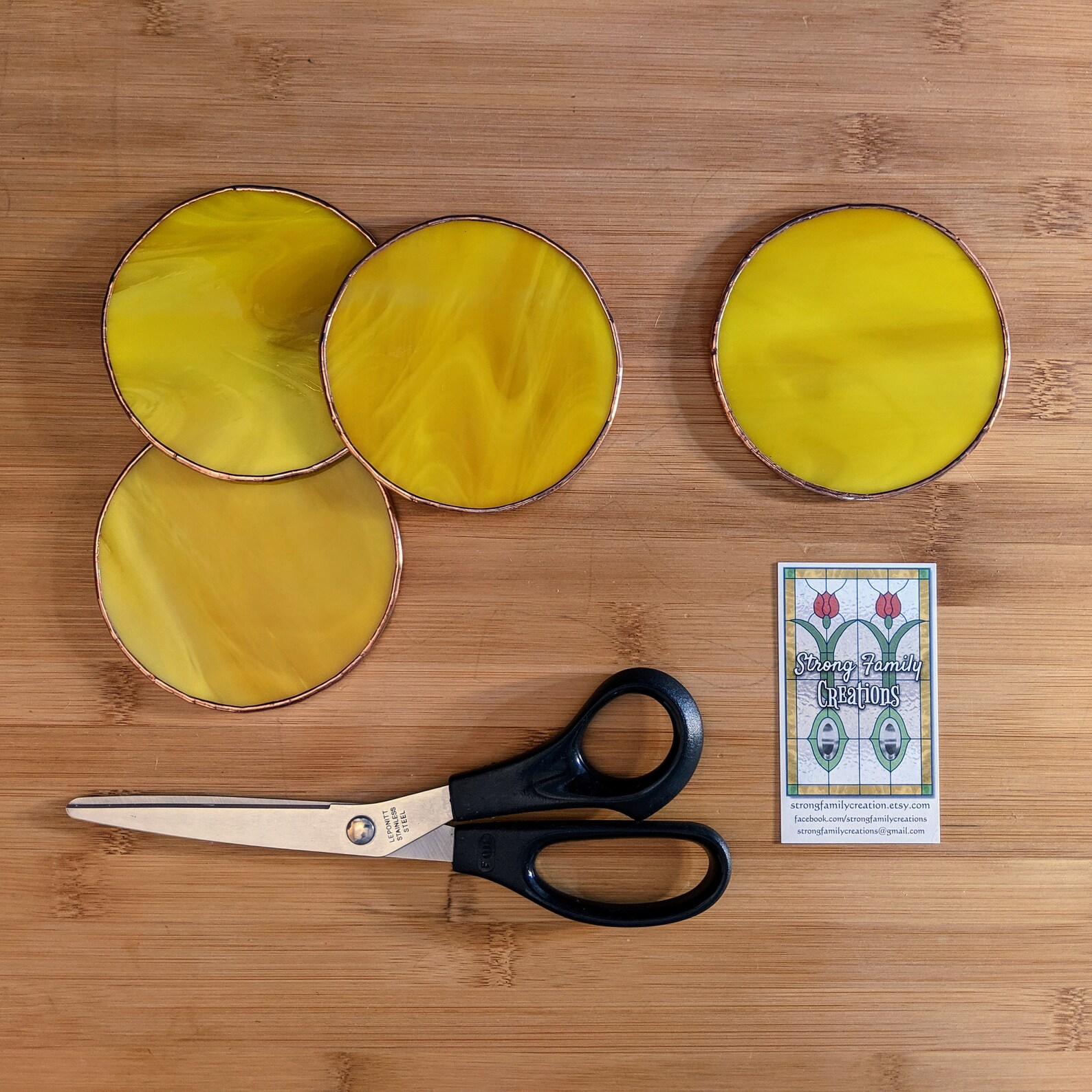 Clear Coasters Glass Coasters Set Set of 4 Coasters Round Etsy