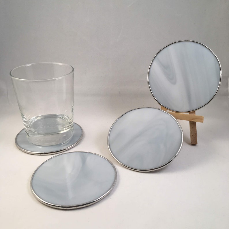Glass coasters set set of 4 coasters round coasters drink Etsy